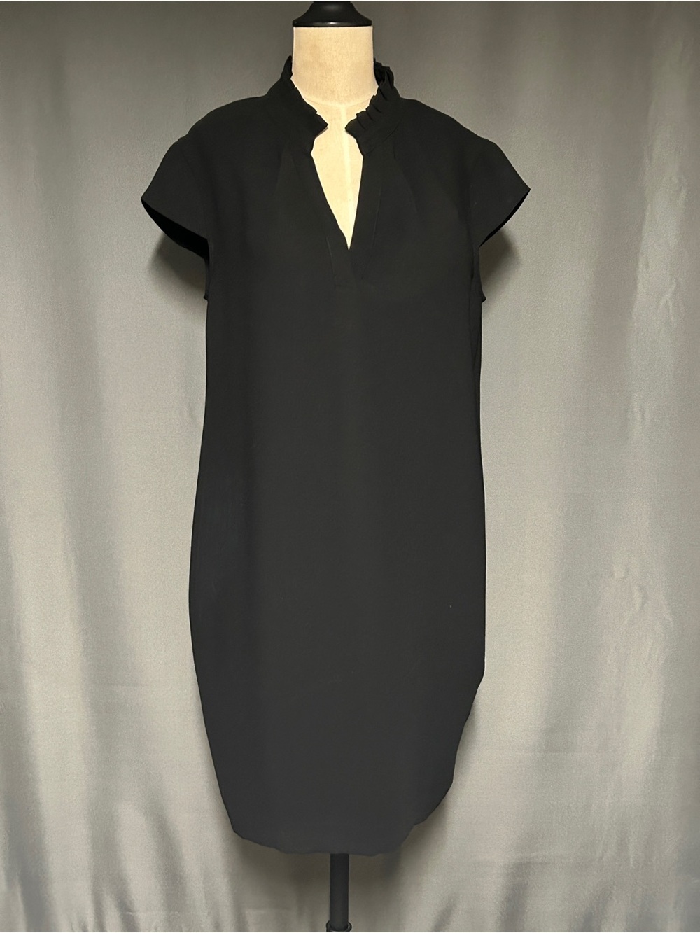 Whistles black summer dress with cap sleeves. Size M